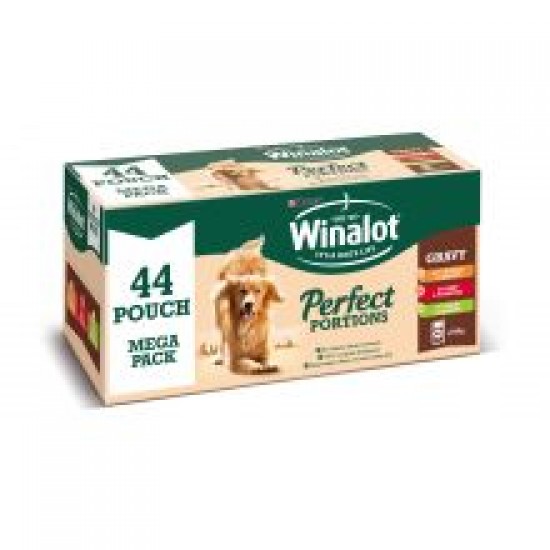 Winalot Pouch Chicken/Lamb/Beef 44pk