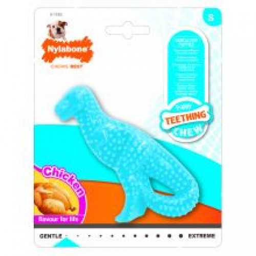 Nylabone Puppy Teething Dinosaur Small Nylabone Puppy Teething Dinosaur Small