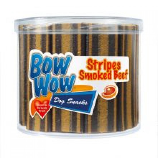 Bow Wow Stripes Smoked Beef Meat Sticks
