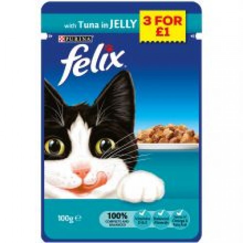 Felix Pouch Tuna 3/£1 Felix Pouch Tuna 3/£1