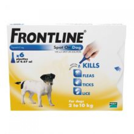 FRONTLINE Spot On Dog Small- 6 pipettes
