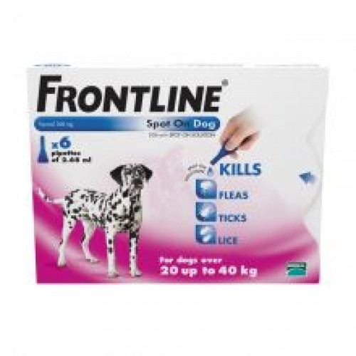 FRONTLINE Spot On Dog Large - 6 pipettes FRONTLINE Spot On Dog Large - 6 pipettes