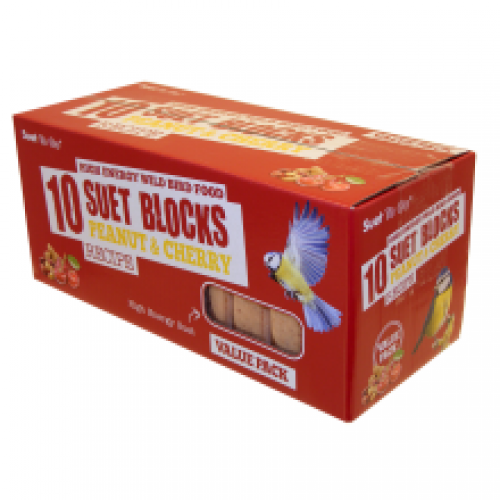 Suet To Go Peanut & Cherry Block Value 10 Pack Suet To Go Peanut & Cherry Block Value 10 Pack