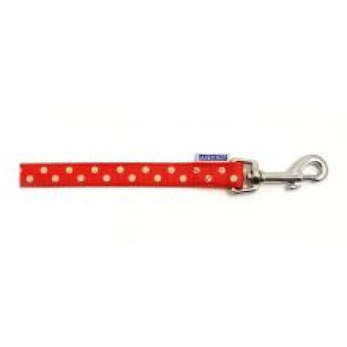 Ancol Vintage Polka Dot Lead Red