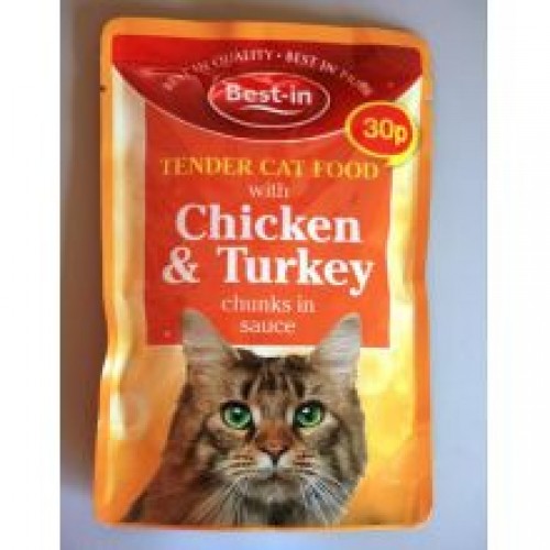 Best-in Cat Pouch Chicken & Turkey 30p Best-in Cat Pouch Chicken & Turkey 30p