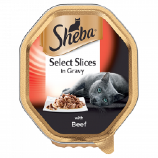 Sheba Alu Select Slices in Gravy with Beef