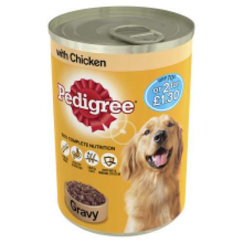 Pedigree Dog Tin with Chicken in Gravy 400g (MPP 70p) Pedigree Dog Tin with Chicken in Gravy 400g (MPP 70p)