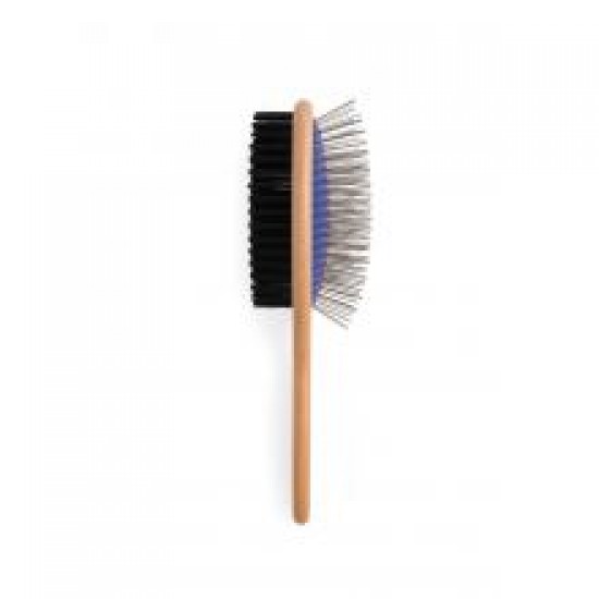 Ancol Wooden Hand Double Sided Brush