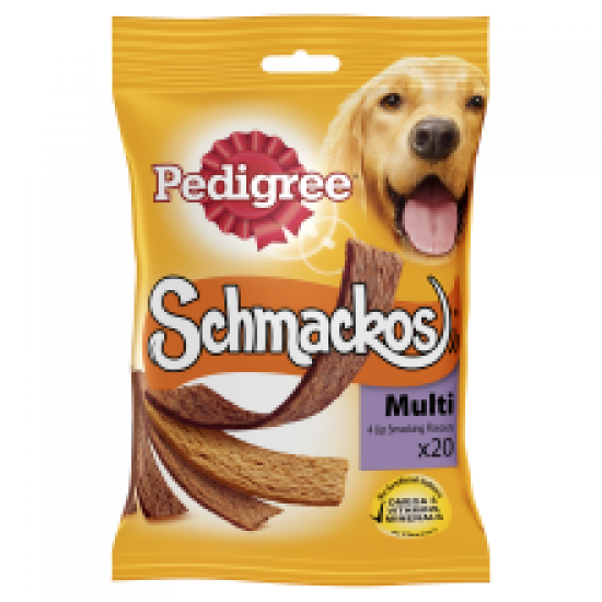 Pedigree Schmackos Dog Treats Meat Variety 20 Stick