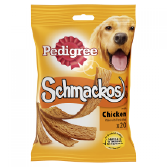 Pedigree Schmackos Dog Treats with Chicken 20 Sticks