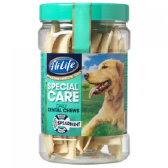 HiLife Daily Dental Chews Spearmint 12's Tub