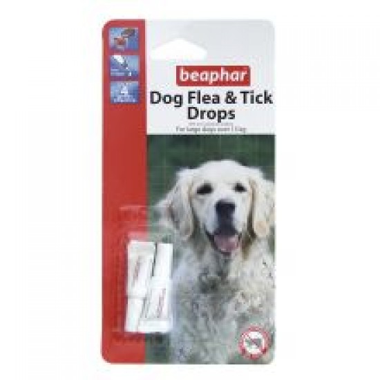 Beaphar Large Dog Flea Drops 4 Week