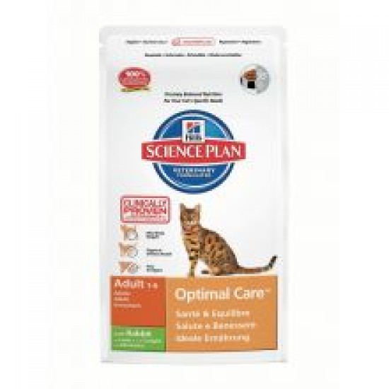 Hills Science Plan Feline Adult Optimal Care with Rabbit