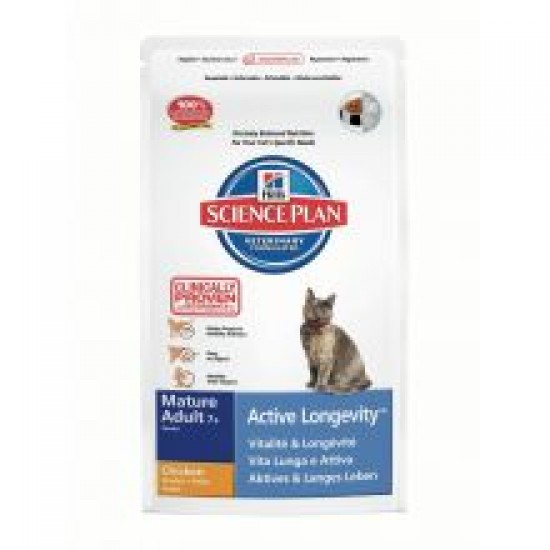 Hills Science Plan Feline Mature Adult 7+ Active Longevity with Chicken