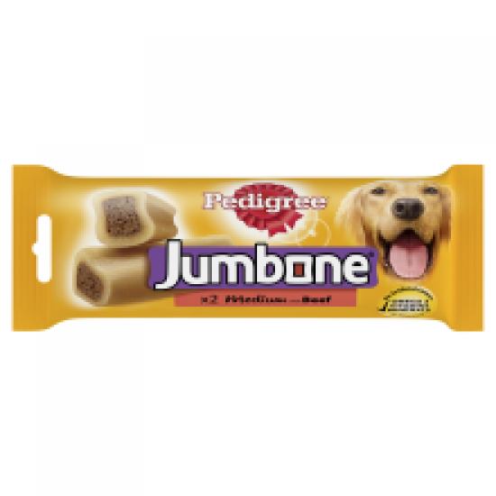 Pedigree Jumbone Medium Dog Treats with Beef 2 Chews