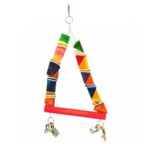Happy Pet ParrotWood & Leather Toy Happy Pet ParrotWood & Leather Toy