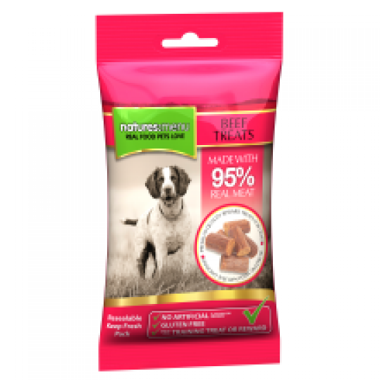 Natures Menu Real Meaty Dog Treats with Beef
