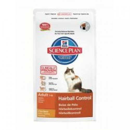 Hills Science Plan Feline Adult Hairball Control with Chicken Hills Science Plan Feline Adult Hairball Control with Chicken