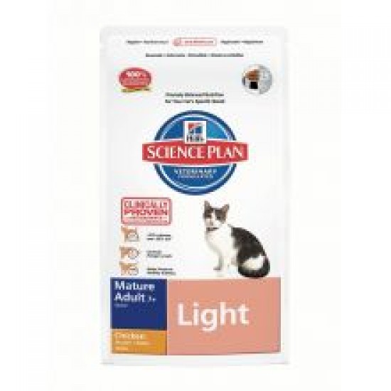 Hills Science Plan Feline Mature Adult 7+ Light with Chicken