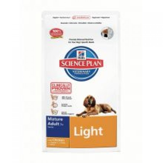 Hills Science Plan Canine Mature Adult 7+ Light with Chicken