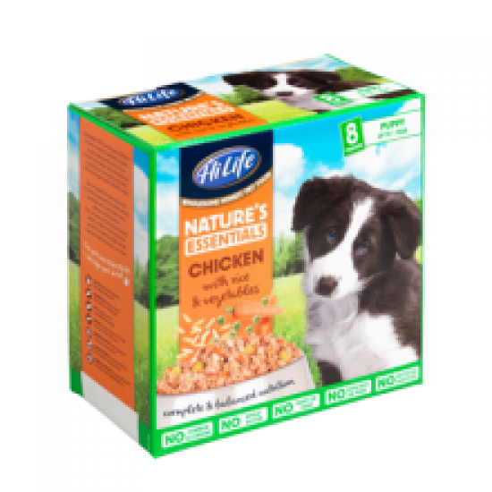 HiLife Nature's Essentials Puppy Chicken, Rice & Veg 8x150g Multipack