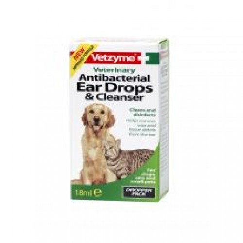 Vetzyme Antibacterial Eardrops & Cleanser