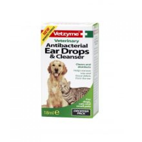 Vetzyme Antibacterial Eardrops & Cleanser