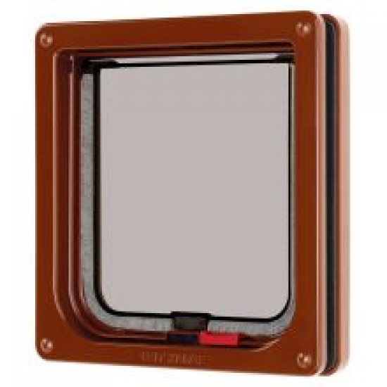 Pet Mate Lockable Cat Flap Brown