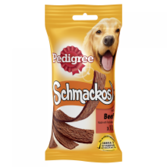 Pedigree Schmackos Dog Treats with Beef 10 Stick