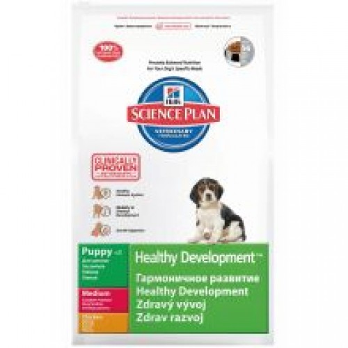 Hills Science Plan Puppy Healthy Development Medium with Chicken Hills Science Plan Puppy Healthy Development Medium with Chicken
