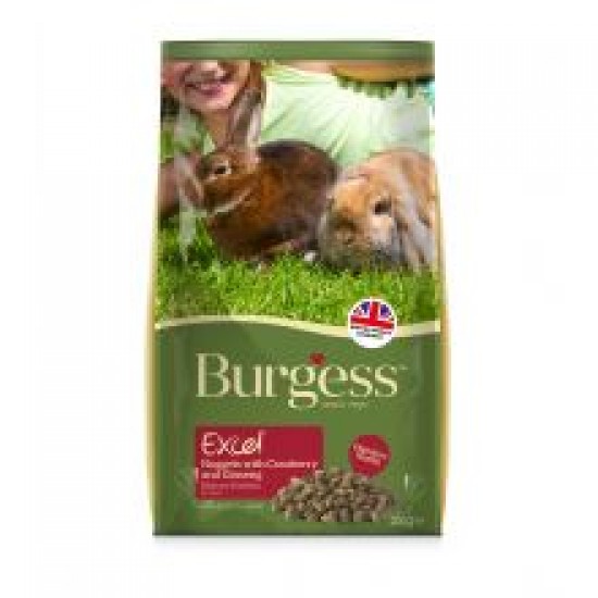 Burgess Excel Mature Rabbit Nuggets with Cranberry & Ginseng