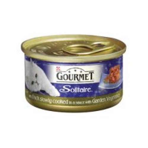 Gourmet Solitaire Slow Cooked with Duck & Garden Veg Sauce