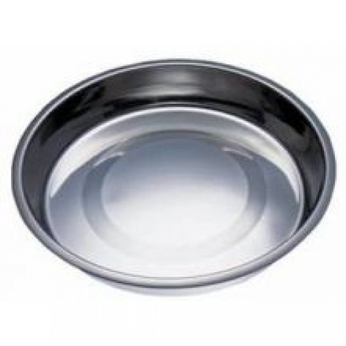 Fed 'N' Watered Stainless Steel Kitty & Puppy Flat Pan Fed 'N' Watered Stainless Steel Kitty & Puppy Flat Pan