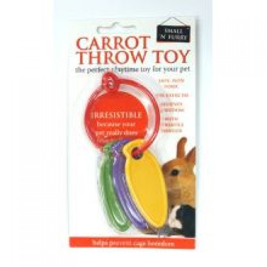 Small 'N' Furry Carrot Throw Toy