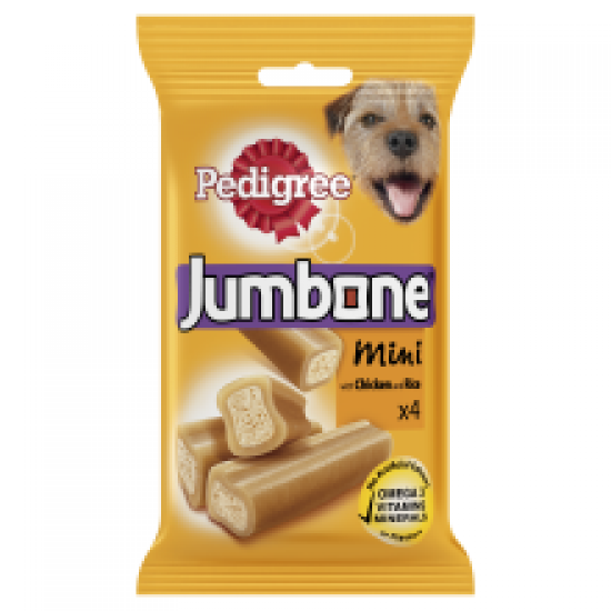 Pedigree Jumbone Small Dog Treats with Chicken and Rice 4 Chews