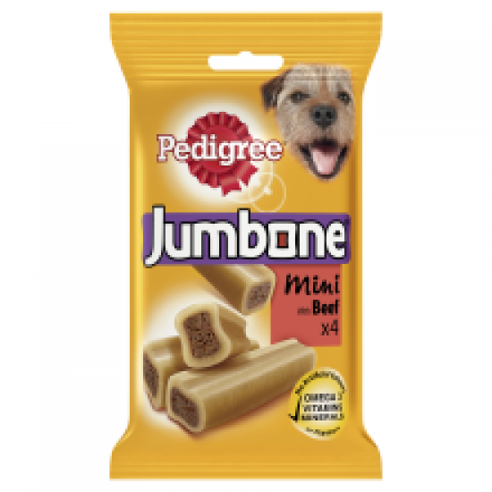 Pedigree Jumbone Small Dog Treats with Beef 4 Chews