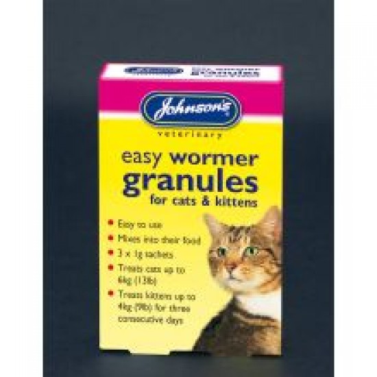 Johnsons Cat/Kitten Easy Wormer Granules