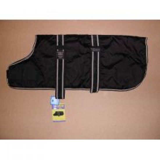 Animate Dog Coat Waterproof Black