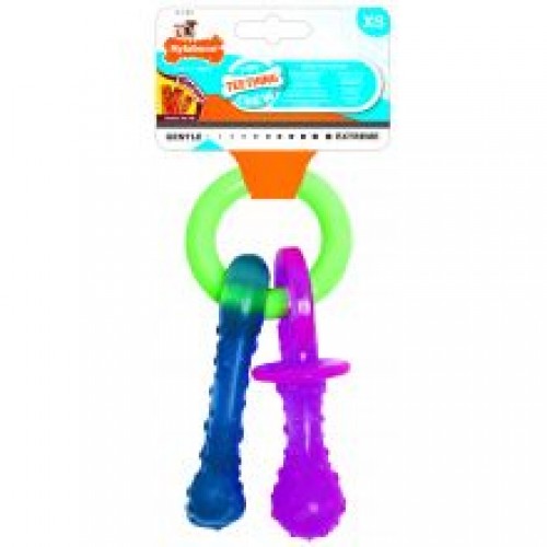 Nylabone Puppy Teething Pacifier Bacon XS Nylabone Puppy Teething Pacifier Bacon XS