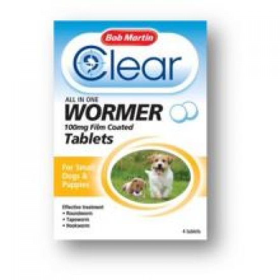 Bob Martin Clear All in One Wormer Tablets - Small Dog