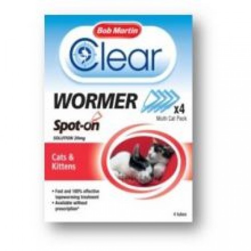 Bob Martin Clear Spot On Wormer - Cats & Kittens
