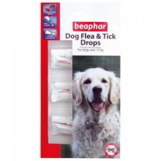 Beaphar Large Dog Flea Drops 12 Week