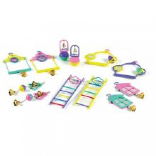 Classic Mixed Budgie Toys Classic Mixed Budgie Toys