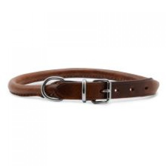 Ancol Leather Collar Round