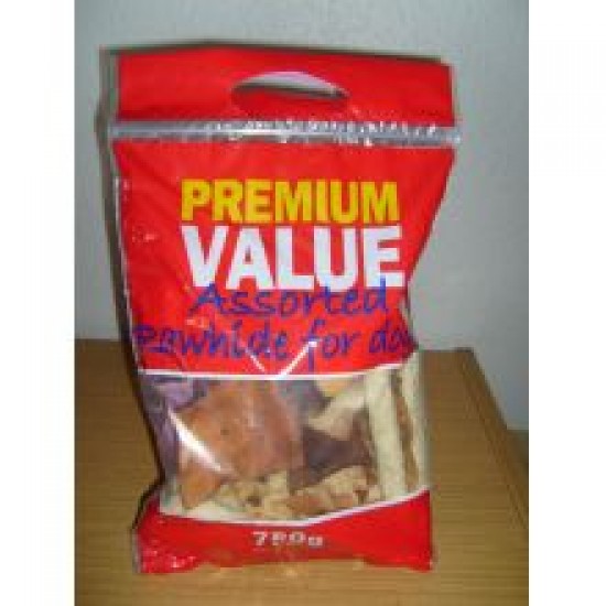 Premium Value Dog Rawhide Assorted