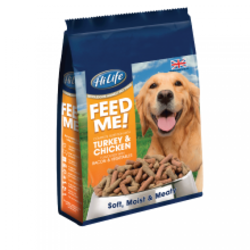 HiLife FEED ME! with Turkey & Chicken flavoured with Bacon & Veg HiLife FEED ME! with Turkey & Chicken flavoured with Bacon & Veg