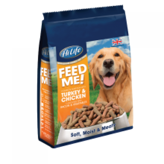 HiLife FEED ME! with Turkey & Chicken flavoured with Bacon & Veg