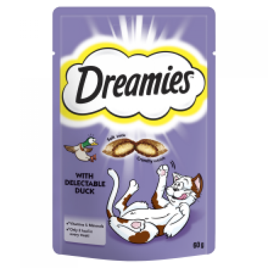 Dreamies Cat Treats with Duck