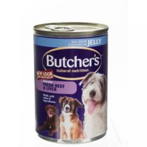 Butchers Beef & Liver Chunks In Jelly Butchers Beef & Liver Chunks In Jelly
