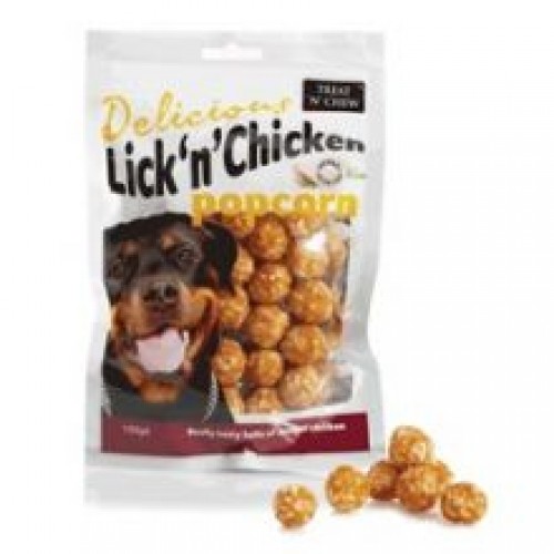Treat 'N' Chew Lick 'N' Chicken Popcorn Treat 'N' Chew Lick 'N' Chicken Popcorn